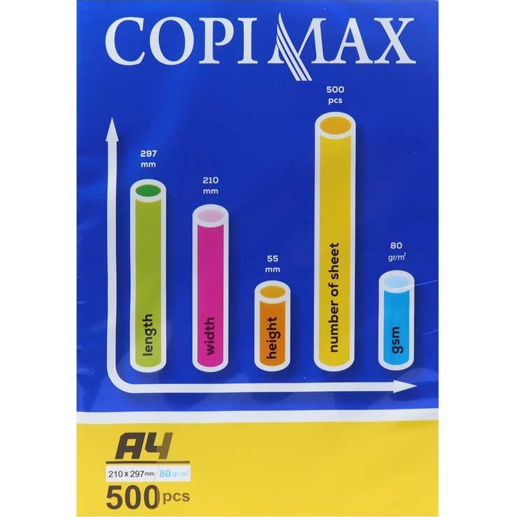 کاغذ A4 کپی مکس 80 گرمی شیراز بسته 500 عددی
